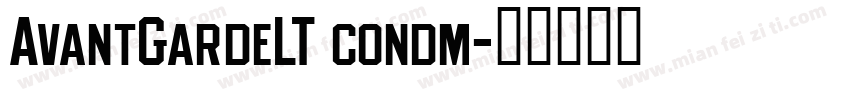 AvantGardeLT condm字体转换